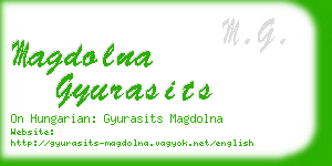 magdolna gyurasits business card